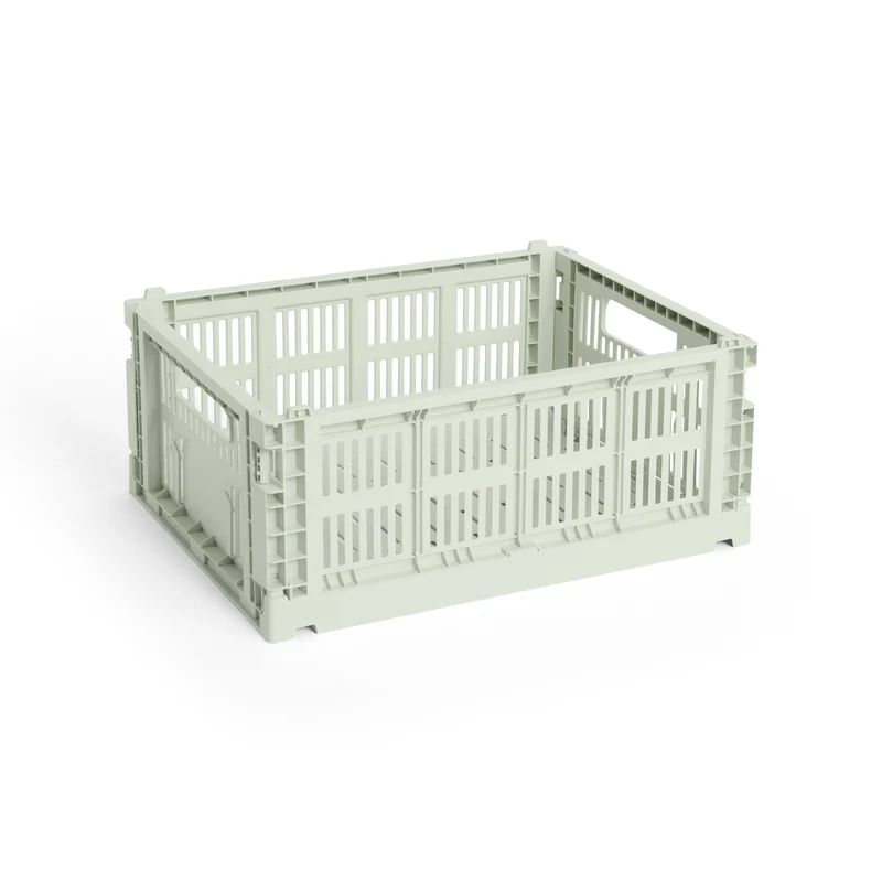 Faltbox „Colour Crate Medium Mint“ | Praktisch in Pastellgrün | HAY
