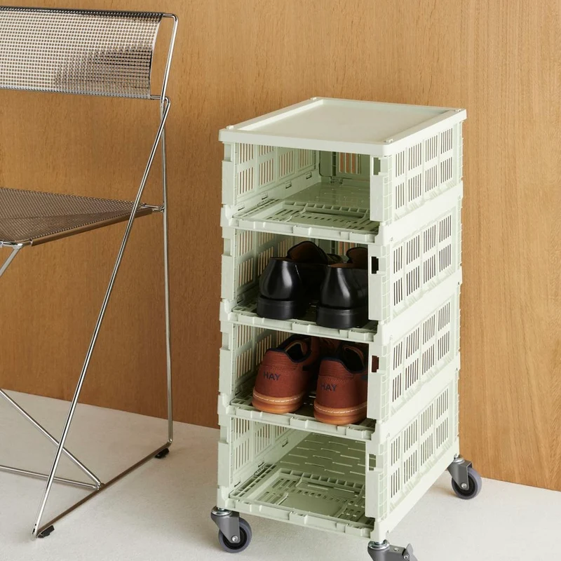 Faltbox „Colour Crate Medium Mint“ | Praktisch in Pastellgrün | HAY