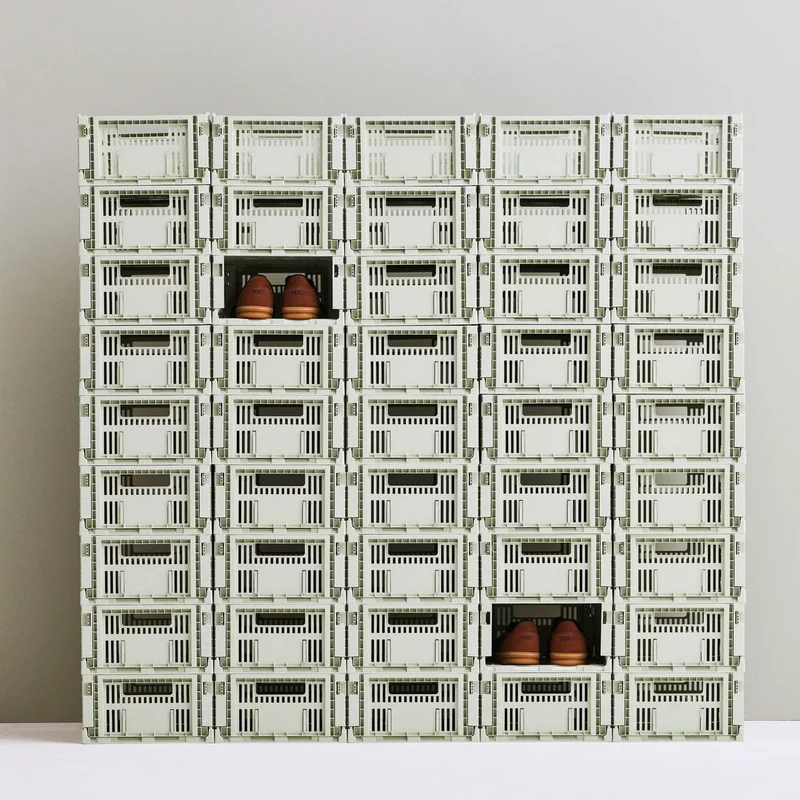 Faltbox „Colour Crate Medium Mint“ | Praktisch in Pastellgrün | HAY