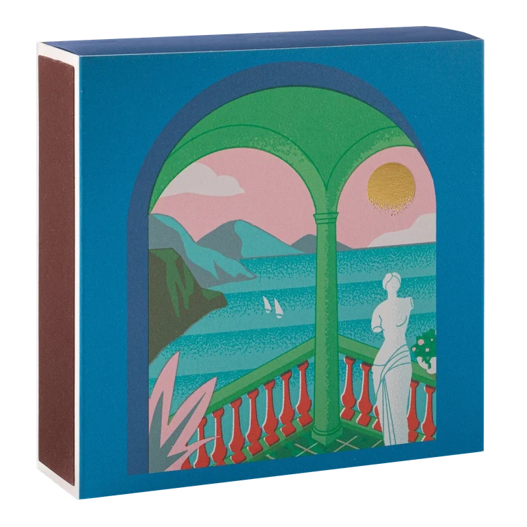 Lange Streichhölzer „A Romantic View“ von Archivist | Extra lang in Square Matchbox