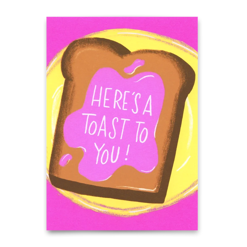 Postkarte "Toast to you" | Lustige Karte für jeden Anlass