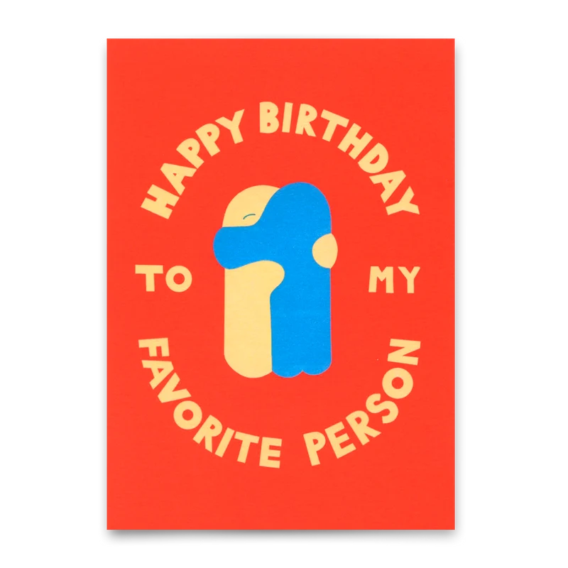 Postkarte "Favorite person Hug" | Besondere Karte zum Geburtstag