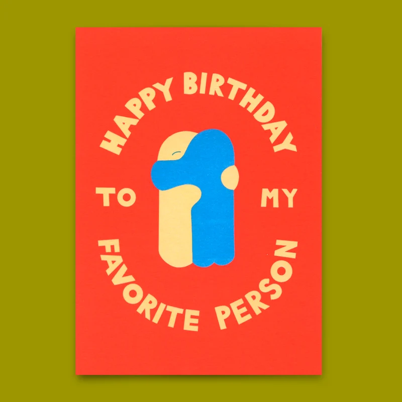 Postkarte "Favorite person Hug" | Besondere Karte zum Geburtstag
