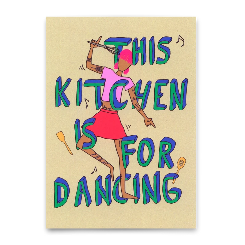 Postkarte "This kitchen" | Ausgefallene Karte mit Spruch für jeden Anlass