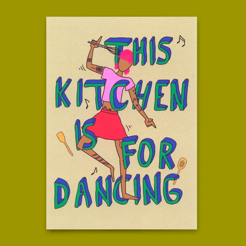 Postkarte "This kitchen" | Ausgefallene Karte mit Spruch für jeden Anlass