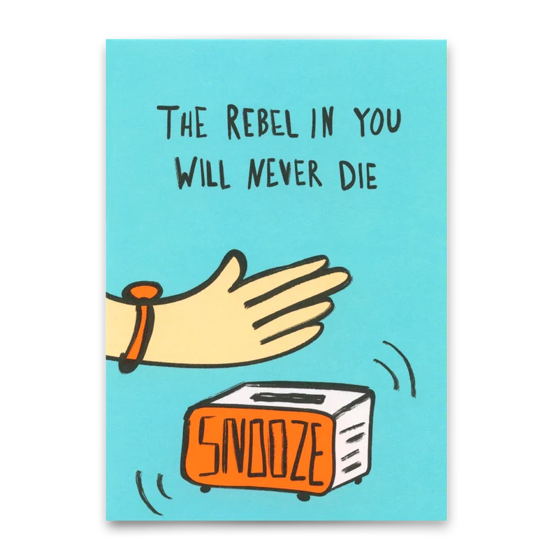 Postkarte "The rebel in you" | Lustige Karte zum Geburtstag