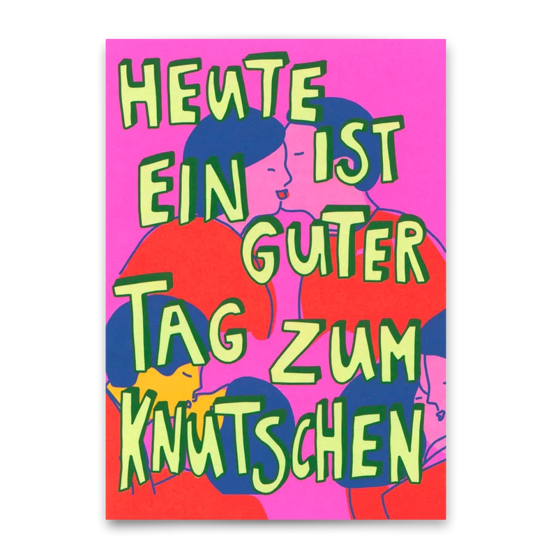 Postkarte "Tag zum Knutschen" | Besondere Karte für Verliebte