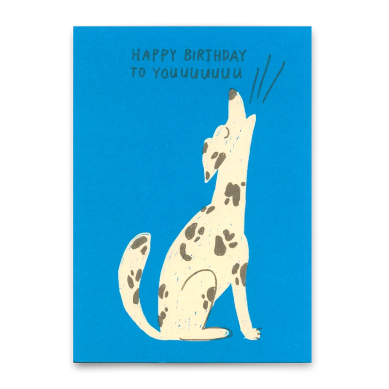 Postkarte "Birthday dog" | Besondere Karte mit Hunde-Motiv zum Geburtstag