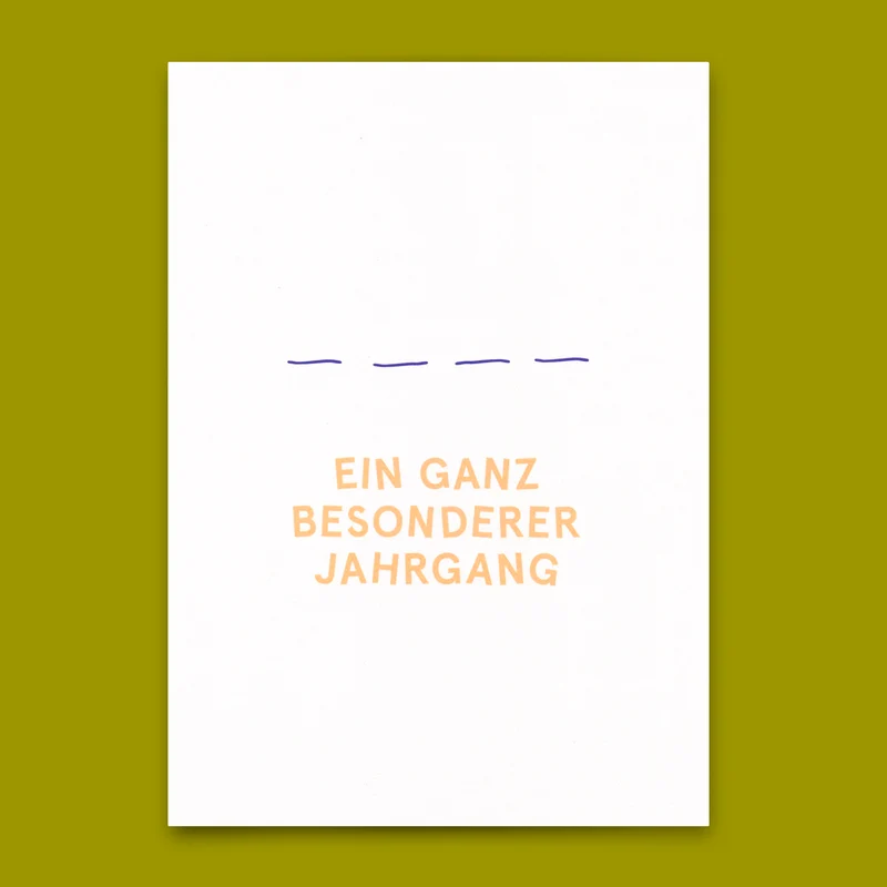 Postkarte "Besonderer Jahrgang" | Lustige Karte zum Geburtstag