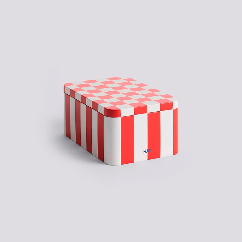 Dose „Tin Container Small“ | Red & Off-White | HAY