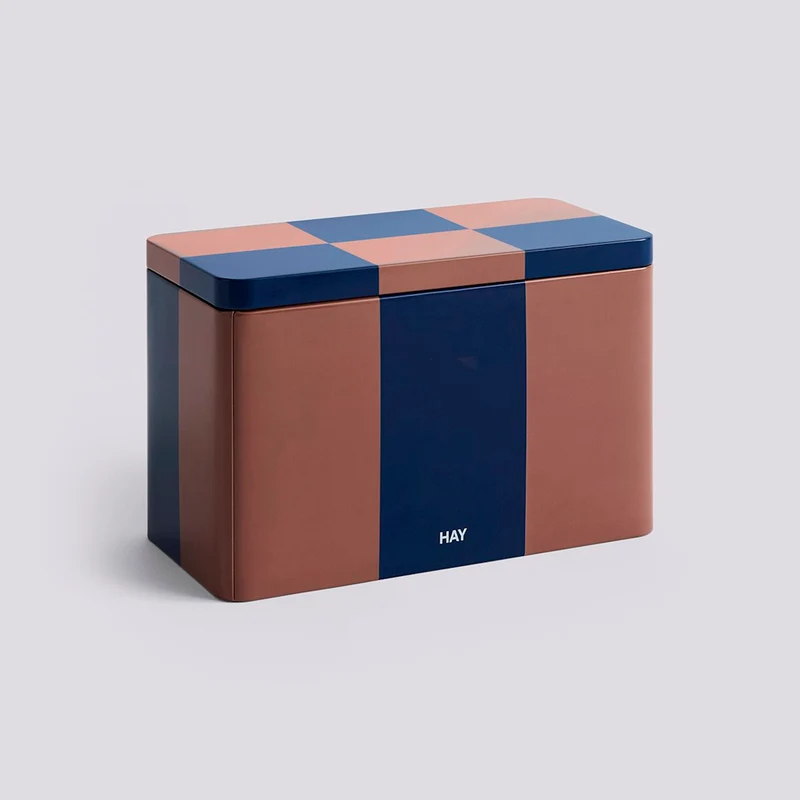 Dose „Tin Container Medium“ | Brown & Midnight Blue | HAY