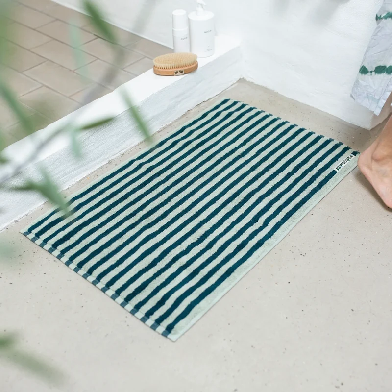 Badematte BONGUSTA “Naram Seafoam & Deep Teal” | 50x80 cm | Komfort & Farbe