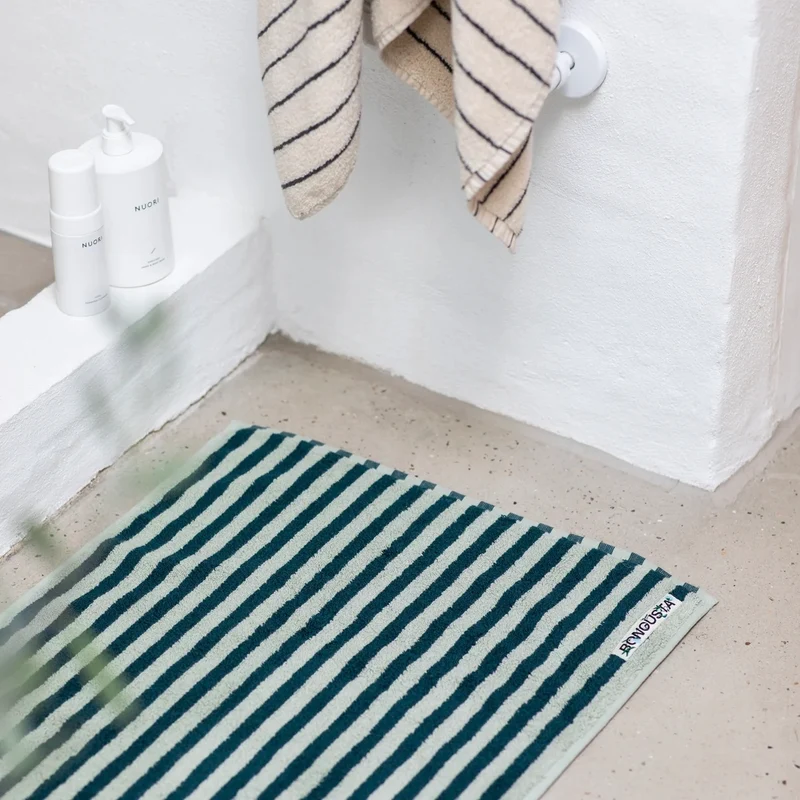 Badematte BONGUSTA “Naram Seafoam & Deep Teal” | 50x80 cm | Komfort & Farbe