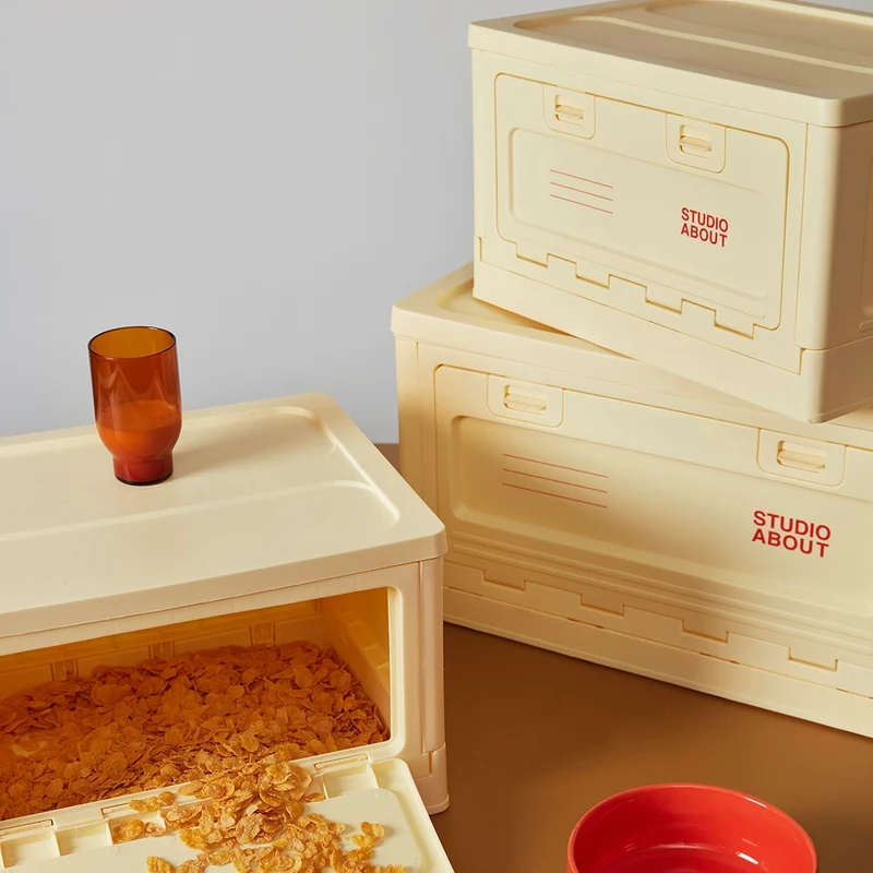 Aufbewahrungsbox Studio About "Large" | Light Yellow Kunststoff | Modern & Minimalistisch