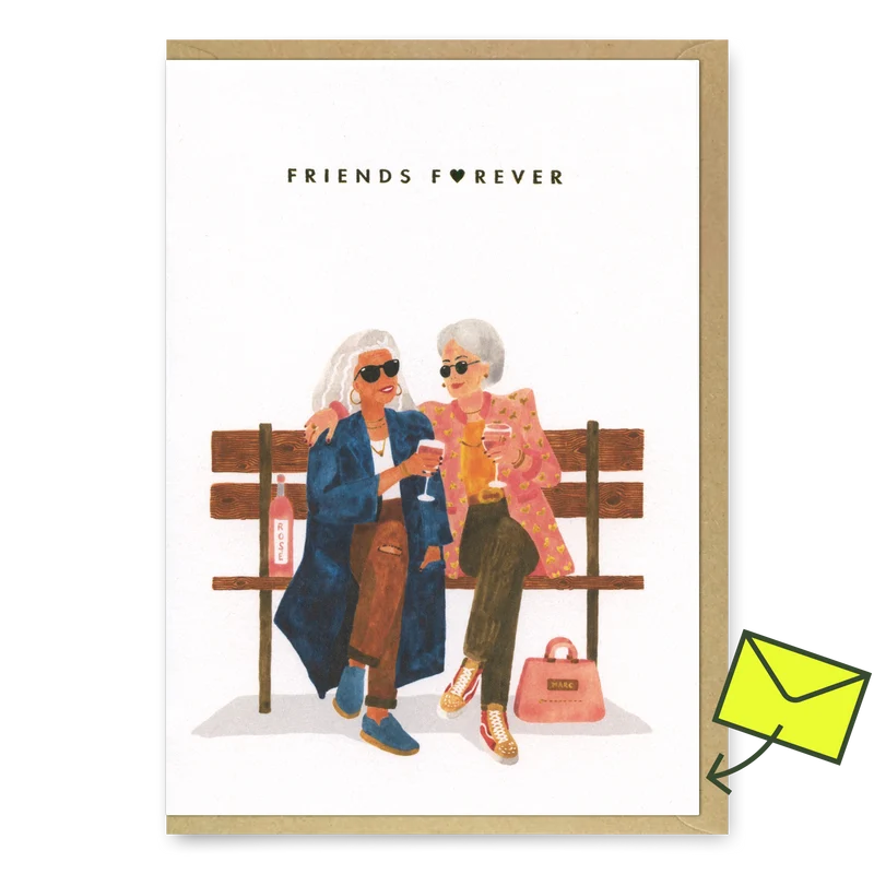 Grußkarte "Friends Forever" | Schöne Klappkarte | ALL THE WAYS TO SAY