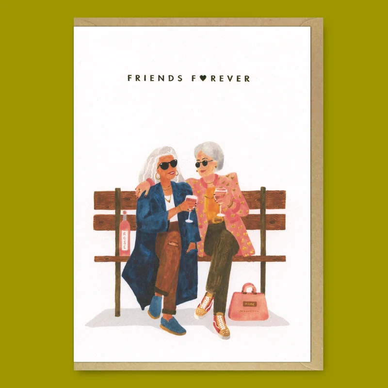 Grußkarte "Friends Forever" | Schöne Klappkarte | ALL THE WAYS TO SAY