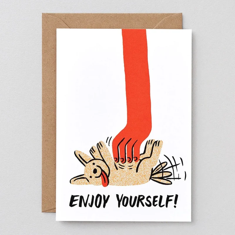 Grußkarte "Enjoy Yourself" von WRAP | Wünsche für fröhliche Momente