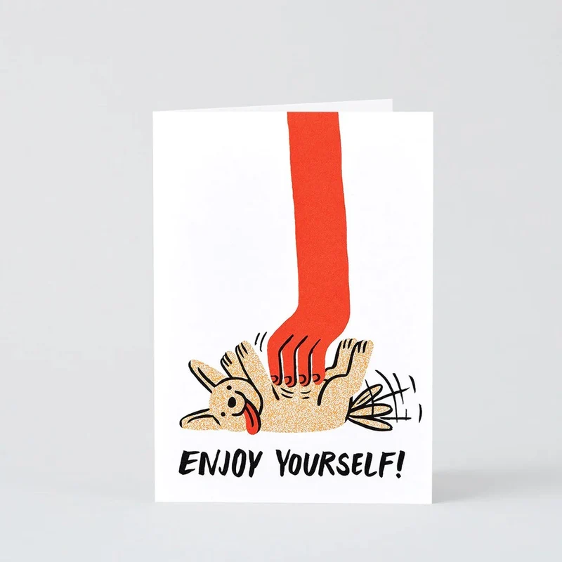 Grußkarte "Enjoy Yourself" von WRAP | Wünsche für fröhliche Momente