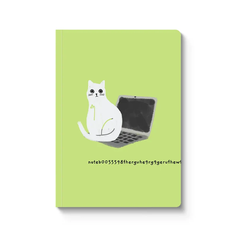 Notizbuch Ohh Deer "Laptop Cat" | Notebook mit Illustrationen aus Großbritannien