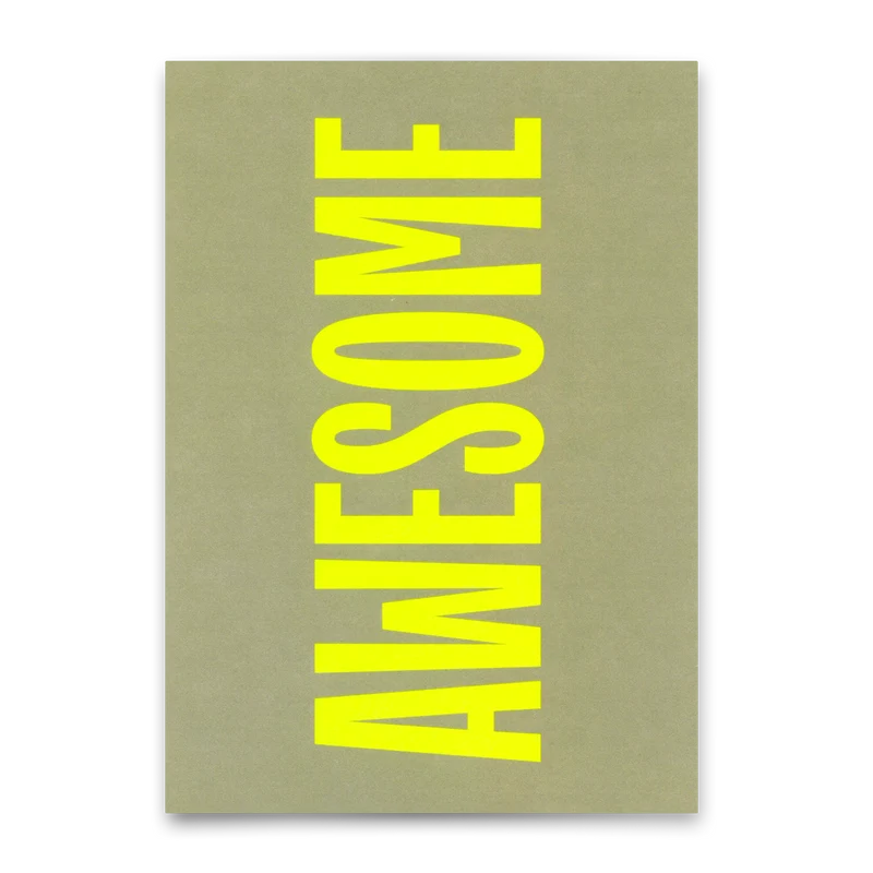 Postkarte "Awesome" | Schöne Karte für jeden Anlass