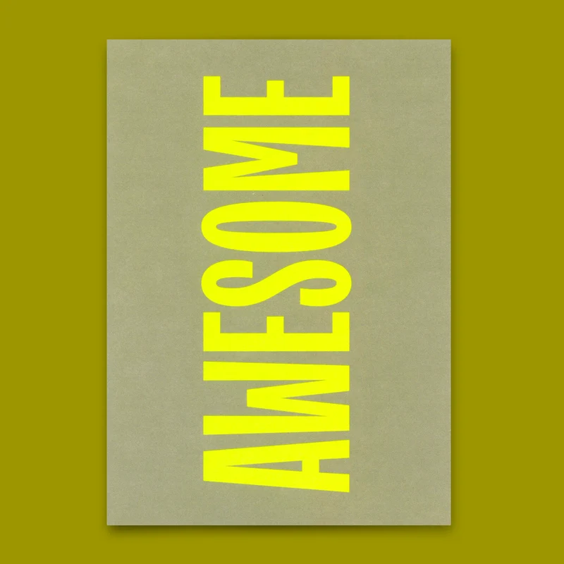 Postkarte "Awesome" | Schöne Karte für jeden Anlass
