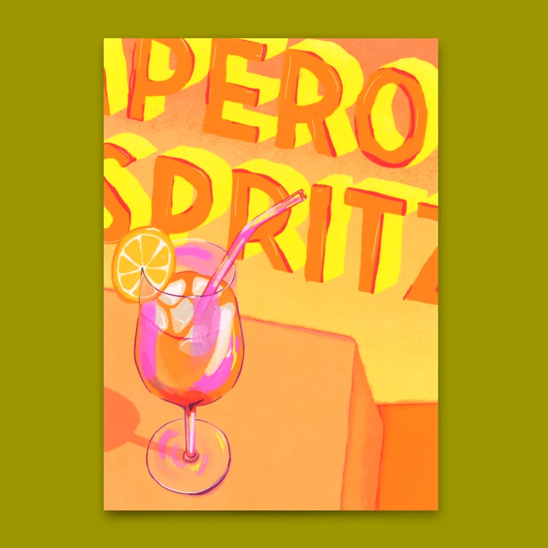 Postkarte "Aperol Spritz" | Coole Karte für jeden Anlass