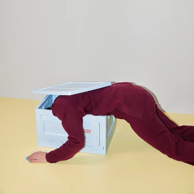 Aufbewahrungsbox Studio About "Large" | Light Blue Kunststoff | Praktisch & Dekorativ