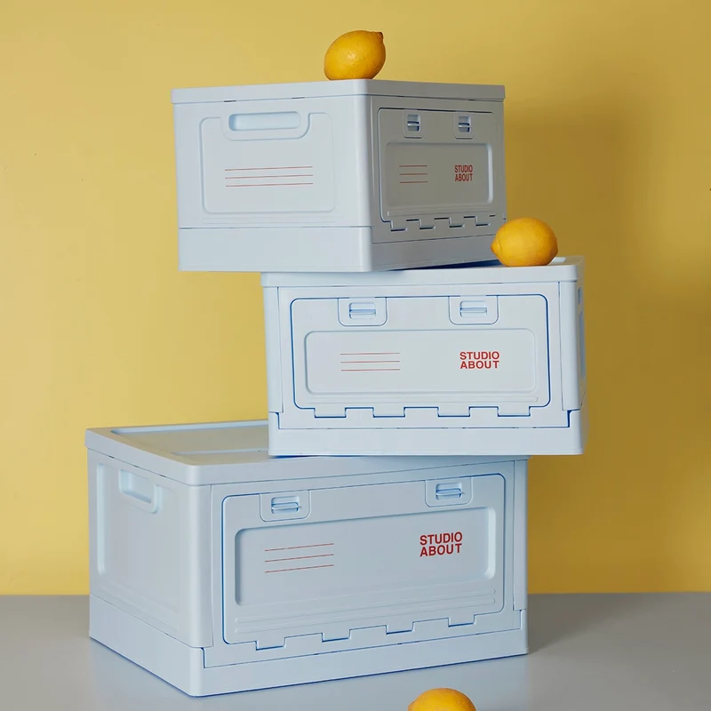 Aufbewahrungsbox Studio About "Medium" | Light Blue Kunststoff | Platzsparend & Elegant