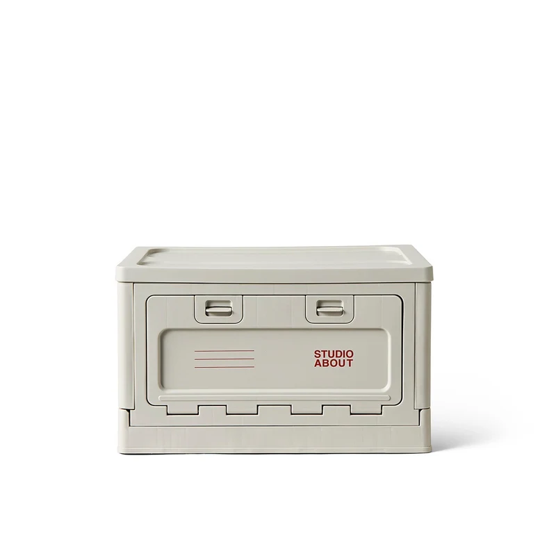 Aufbewahrungsbox Studio About "Medium" | Light Grey Kunststoff | Stapelbar & Modern