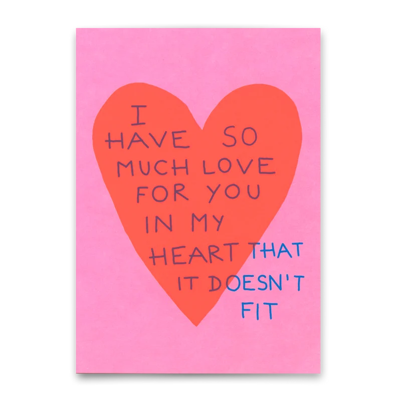 Postkarte "I have so much love for you" | Schöne Karte für Verliebte