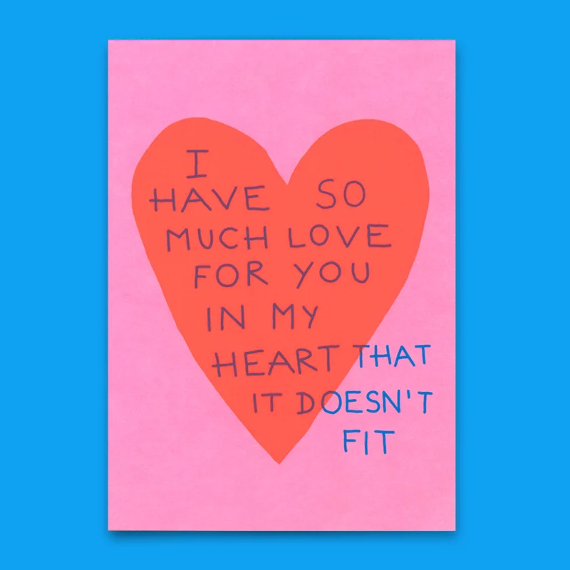Postkarte "I have so much love for you" | Schöne Karte für Verliebte