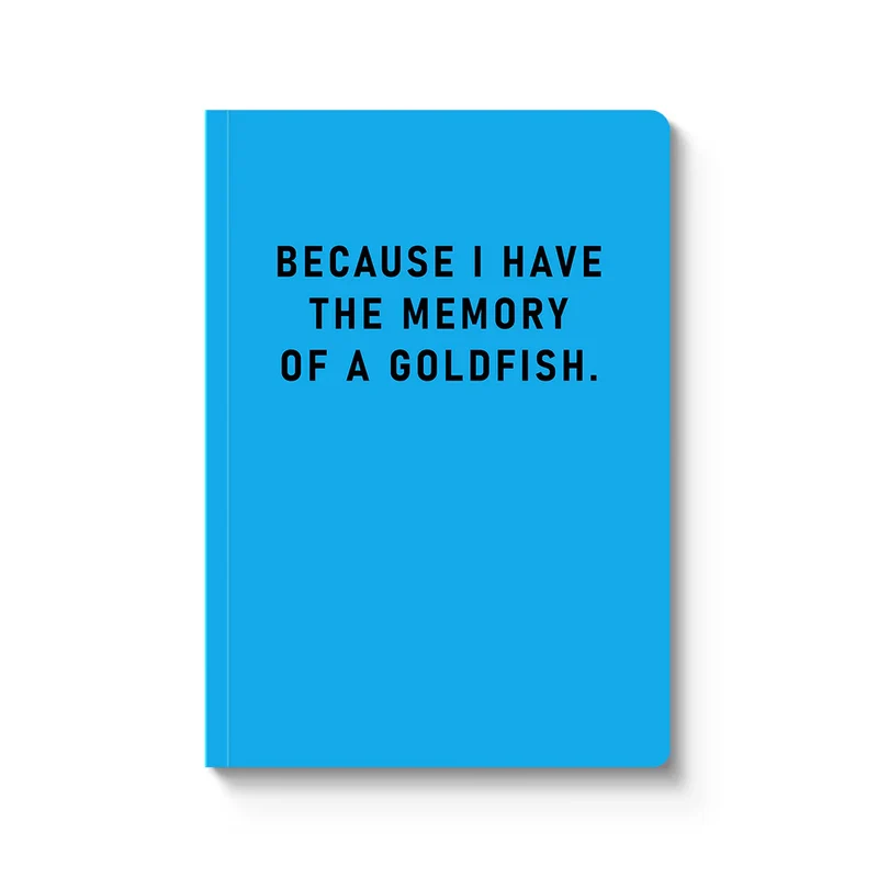 Notizbuch Ohh Deer "Memory of a goldfish" | Notebook aus Großbritannien