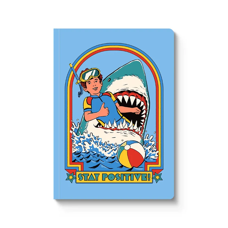 Notizbuch Ohh Deer "Stay Positive" | Notebook mit Illustrationen aus Großbritannien