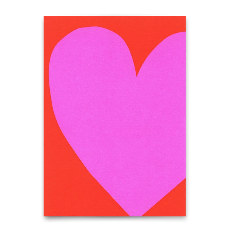Postkarte "Purple heart" | Schöne Karte für jeden Anlass