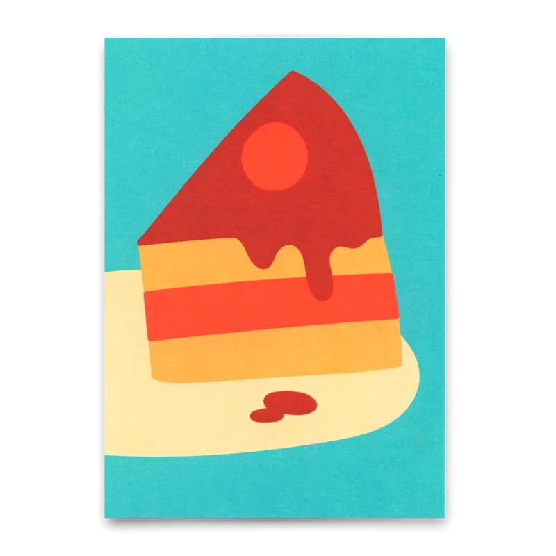 Postkarte "Piece of cake" | Schöne Karte zum Geburtstag