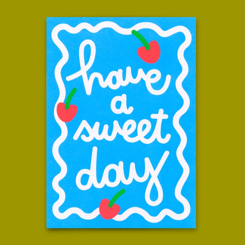 Postkarte "Have a sweet day" | Schöne Karte für jeden Anlass