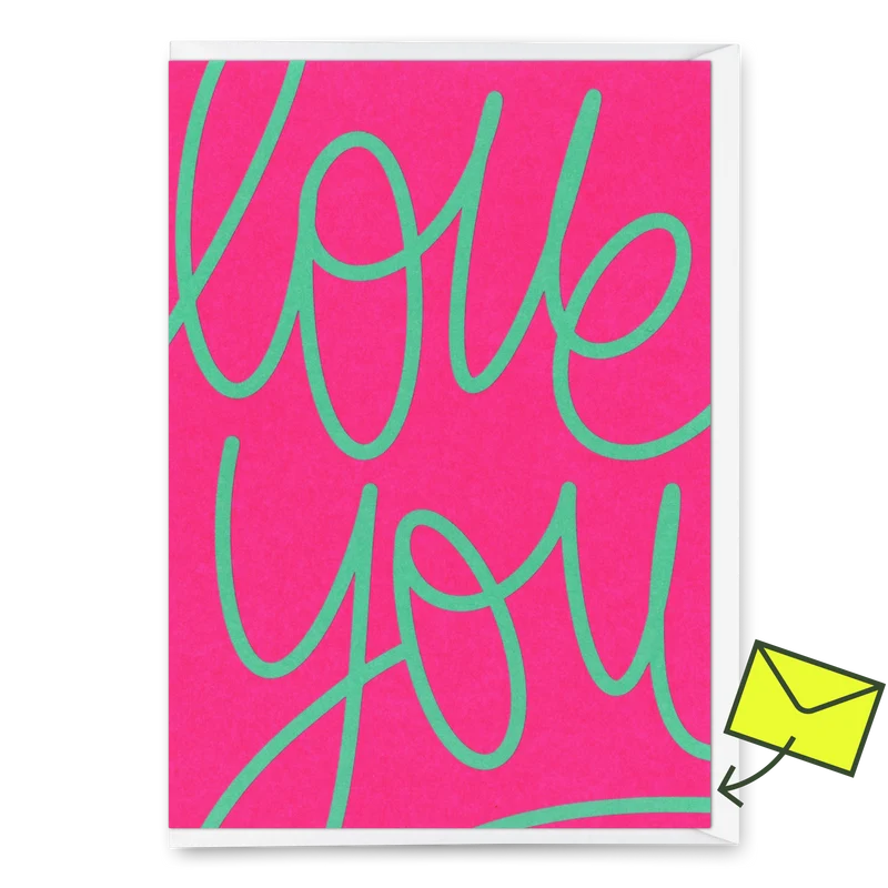 Grußkarte "Love you Swing" | Besondere Klappkarte für Verliebte