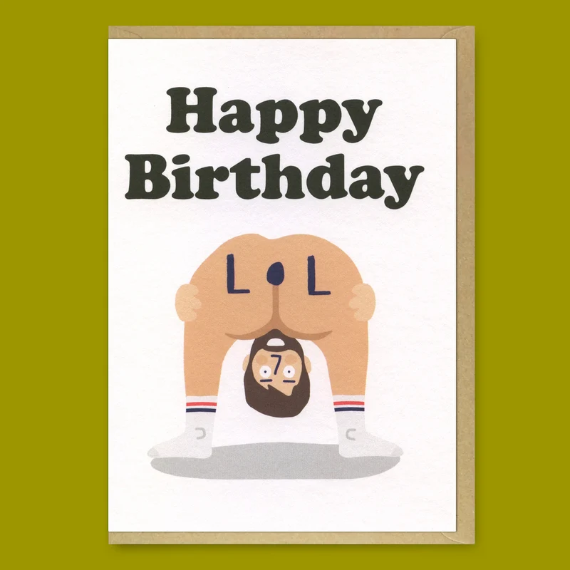 Grußkarte "LOL Birthday" | Lustige Geburtstagskarte | Studio Boketto