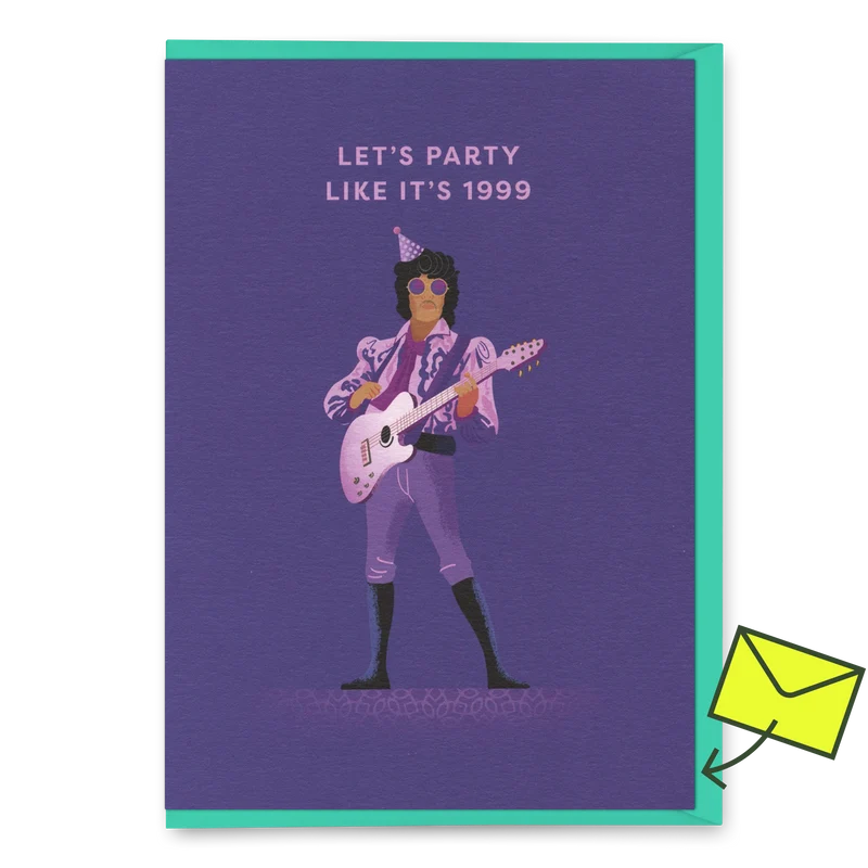 Grußkarte "Let's party like it's 1999" | Coole Klappkarte | Ohh Deer