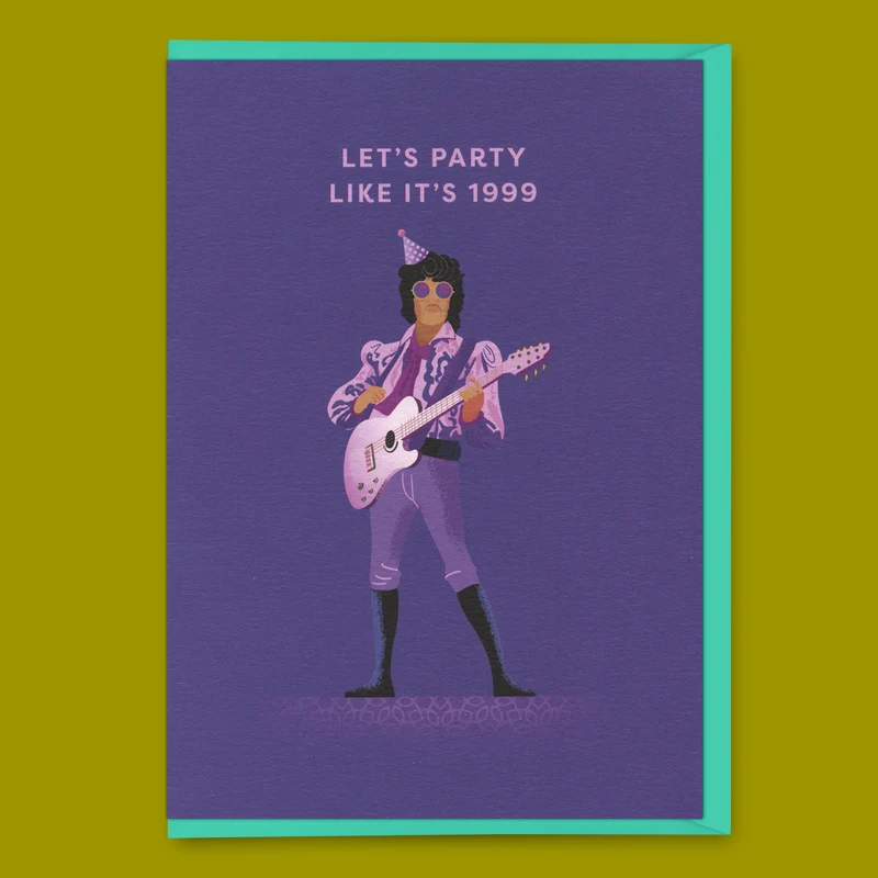 Grußkarte "Let's party like it's 1999" | Coole Klappkarte | Ohh Deer