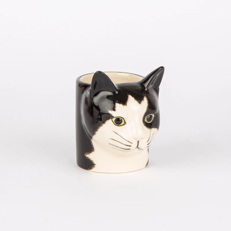 Übertopf „Flower Pot Mini Barney (Cat)“ | Katze als Übertopf | Quail Ceramics