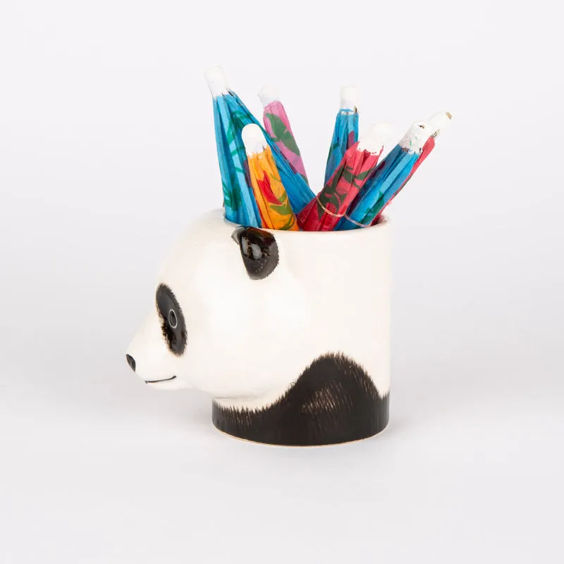 Übertopf „Flower Pot Mini Panda“ | Panda-Figur | Quail Ceramics