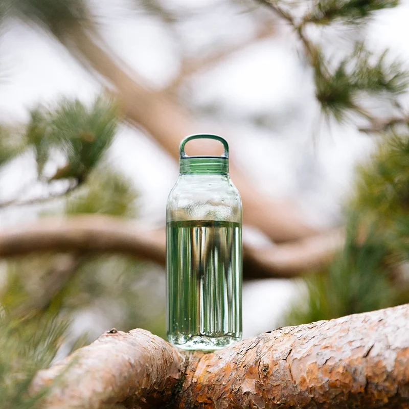Trinkflasche "Water Bottle" Green 500ml | aus Copolyester | KINTO