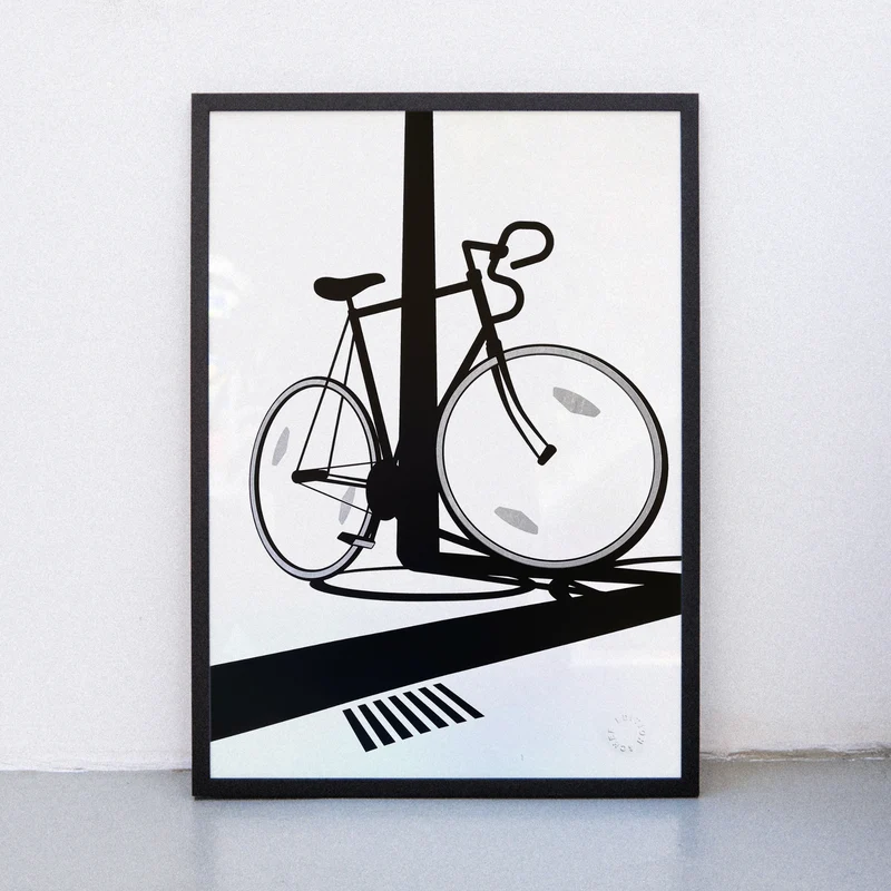 Reflections on my bike (Din A2) | Edition SCHEE | Siebdruck