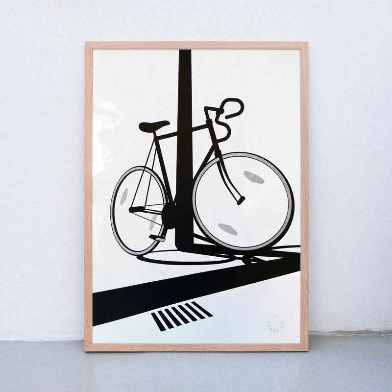 Reflections on my bike (Din A2) | Edition SCHEE | Siebdruck