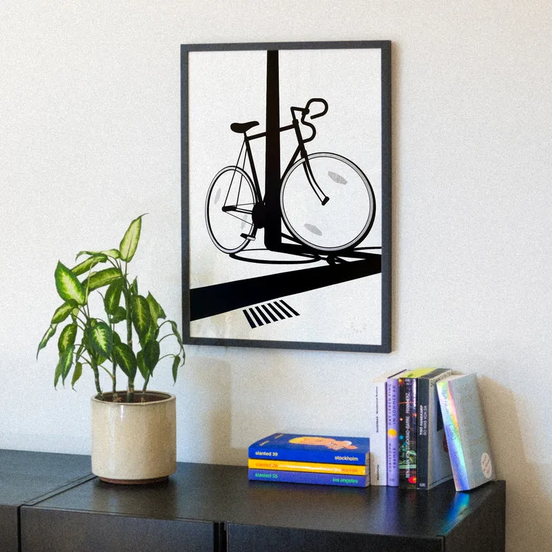 Reflections on my bike (Din A2) | Edition SCHEE | Siebdruck