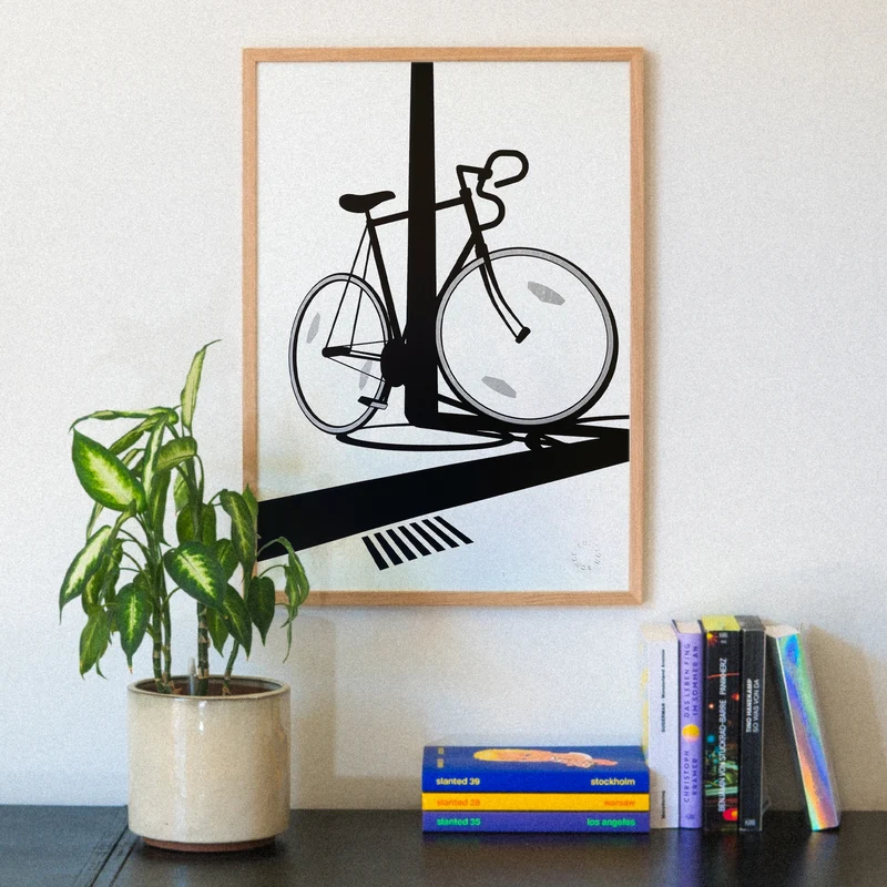 Reflections on my bike (Din A2) | Edition SCHEE | Siebdruck