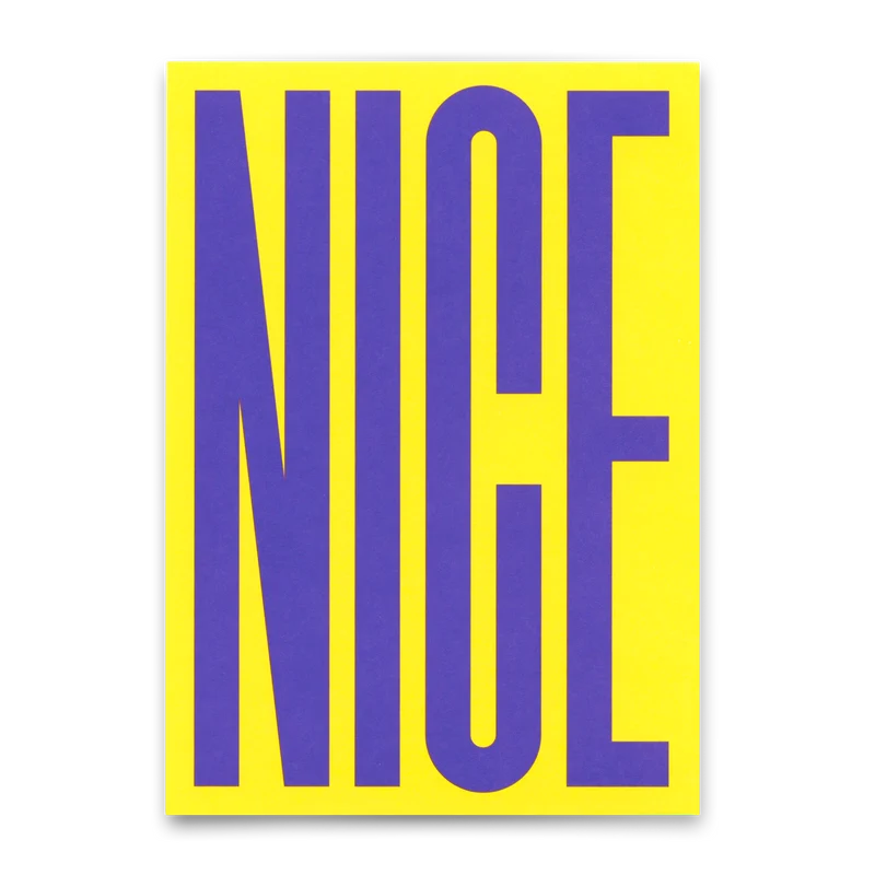 Postkarte "Nice bunt" | Coole Karte für jeden Anlass