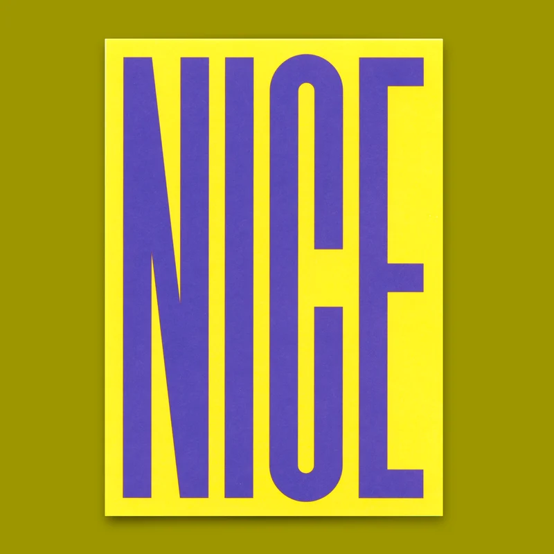 Postkarte "Nice bunt" | Coole Karte für jeden Anlass