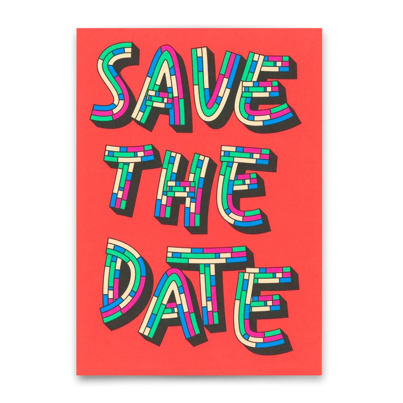 Postkarte "Save the Date" | Schöne Karte für Einladungen